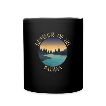 Summer of '86 Indiana - Tasse einfarbig - Schwarz - Vorne