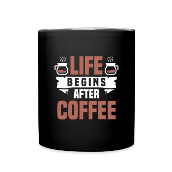 Café Espresso Café du matin Buveur Americano - Mug uni - noir - Devant