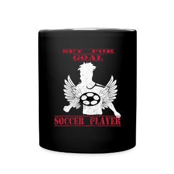 Joueur de football Football Football - Mug uni - noir - Devant