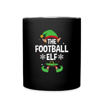 Elfe de cadeau de Noël de famille assorti de groupe - Mug uni - noir - Devant