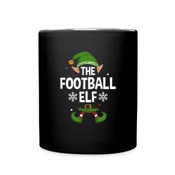 Elfe de cadeau de Noël de famille assorti de groupe - Mug uni - noir - Devant