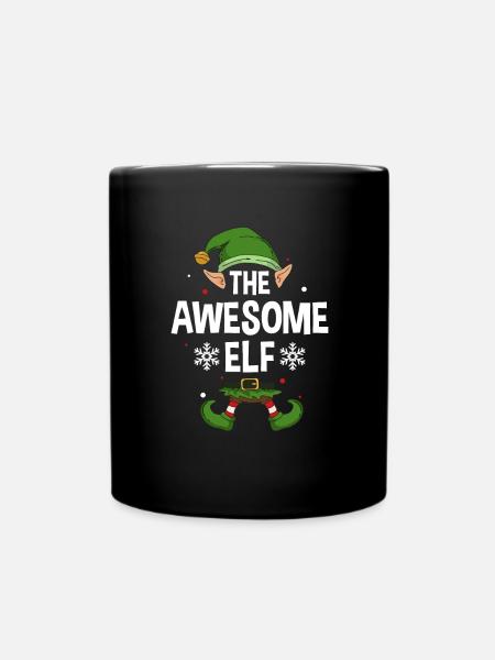 Group Matching Family Christmas Gift Elf - Tasse einfarbig - Schwarz