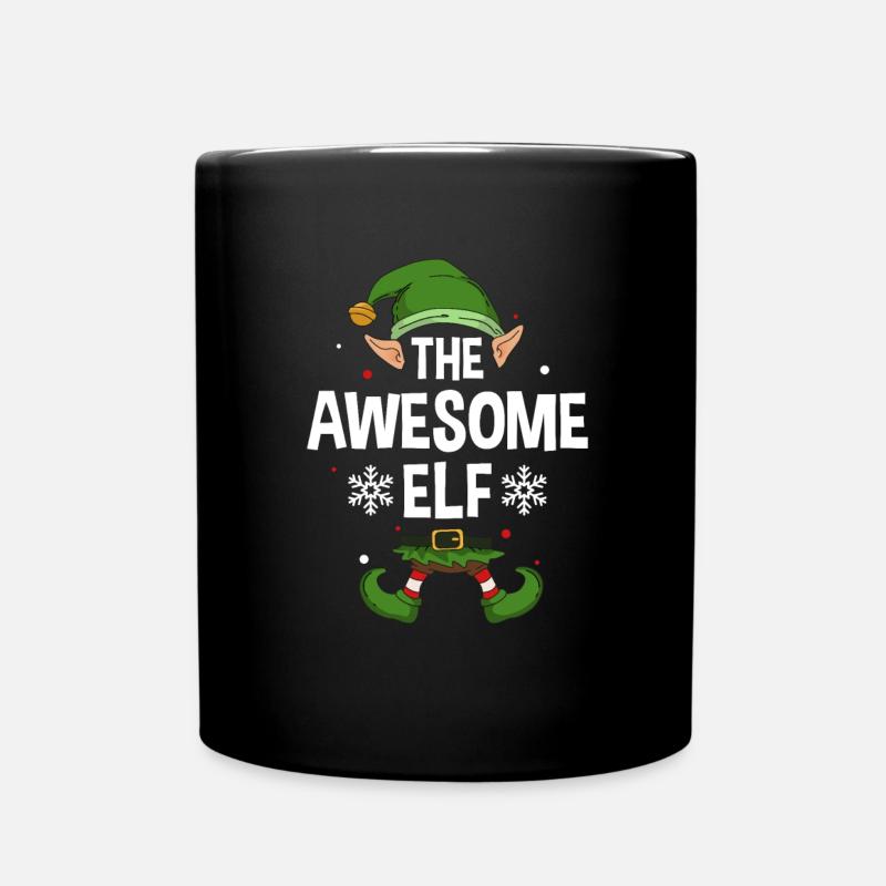 Group Matching Family Christmas Gift Elf - Tasse einfarbig - Schwarz