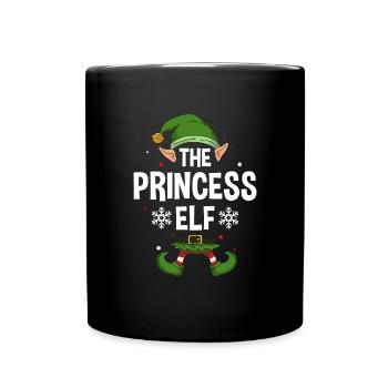Elfe de cadeau de Noël de famille assorti de groupe - Mug uni - noir - Devant