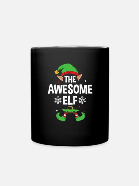 Group Matching Family Christmas Gift Elf - Tasse einfarbig - Schwarz