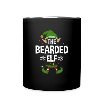 Elfe de cadeau de Noël de famille assorti de groupe - Mug uni - noir - Devant