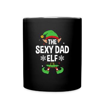 Group Matching Family Christmas Gift Elf - Tasse einfarbig - Schwarz - Vorne
