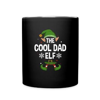 Elfe de cadeau de Noël de famille assorti de groupe - Mug uni - noir - Devant