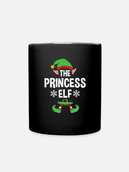 Group Matching Family Christmas Gift Elf - Tasse einfarbig - Schwarz