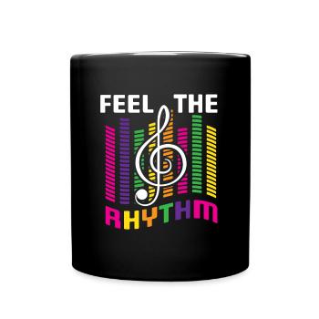 Musician Music Rhythm Clef - Full Colour Mug - black - Front