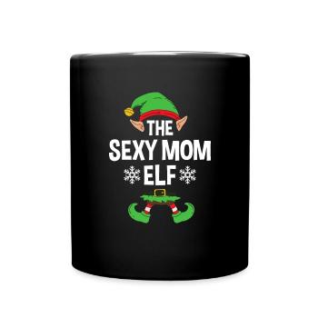 Group Matching Family Christmas Gift Elf - Tasse einfarbig - Schwarz - Vorne