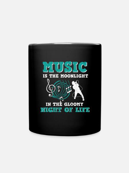 Musiker Musik Rhythmus Notenschlüssel - Tasse einfarbig - Schwarz
