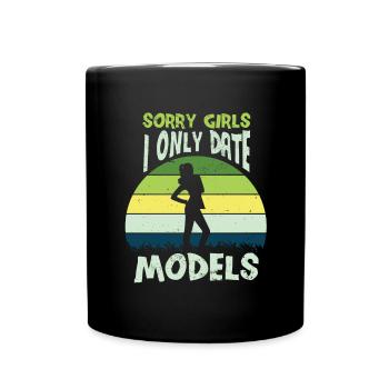 Model Only dates Models Model Dimensions - Full Colour Mug - black - Front