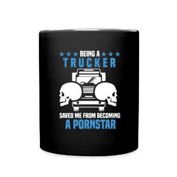 Chauffeur de camion Automobilistes Véhicules à moteur - Mug uni - noir - Devant