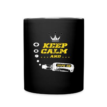 E-Zigarette E-Shisha Dampf Liquid - Tasse einfarbig - Schwarz - Vorne