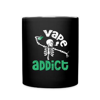 E-Cigarette E-Shisha Vapor Liquid - Full Colour Mug - black - Front