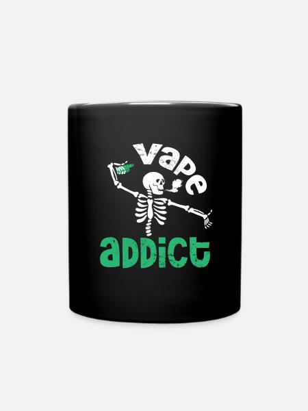E-Zigarette E-Shisha Dampf Liquid - Tasse einfarbig - Schwarz