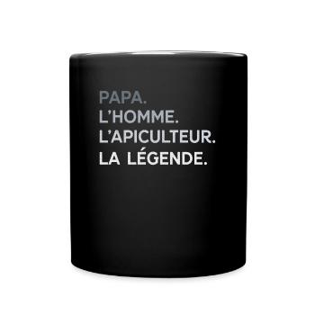 Papa Apiculteur L'Homme La Légende Cadeau Humour - Mug uni - noir - Devant