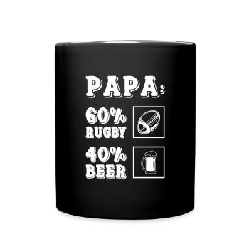 Rugby Player Rugby Gift Rugby Coach - Full Colour Mug - black - Front