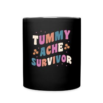 Survivant de la douleur abdominale Groovy - Mug uni - noir - Devant