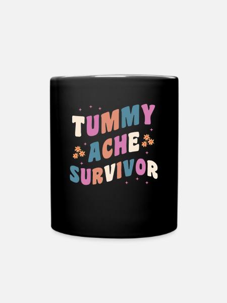Survivant de la douleur abdominale Groovy - Mug uni - noir