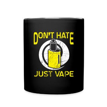 Elektro Zigarette E-Zigarette E-Shisha Vape - Tasse einfarbig - Schwarz - Vorne