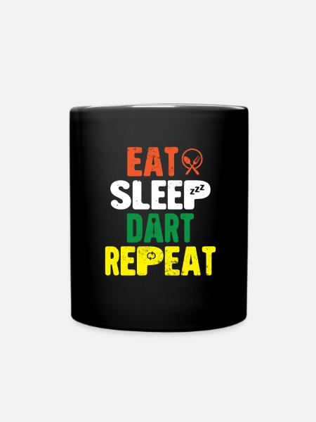 Fléchettes Fléchettes Dartboard Lancer Flèche - Mug uni - noir