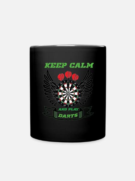 Fléchettes Fléchettes Dartboard Lancer Flèche - Mug uni - noir