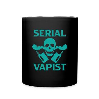 Elektro Zigarette E-Zigarette E-Shisha Vape - Tasse einfarbig - Schwarz - Vorne