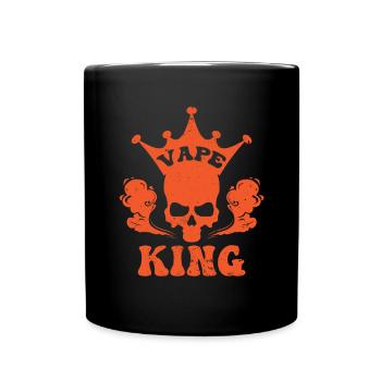 Elektro Zigarette E-Zigarette E-Shisha Vape - Tasse einfarbig - Schwarz - Vorne