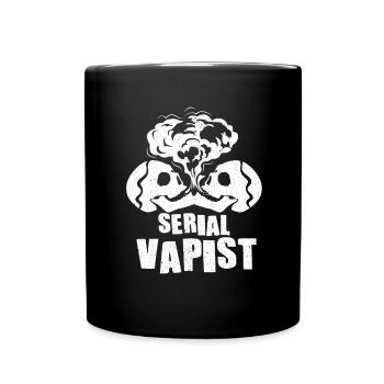 Elektro Zigarette E-Zigarette E-Shisha Vape - Tasse einfarbig - Schwarz - Vorne