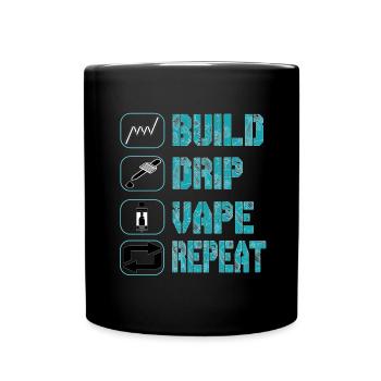 E-Cigarettes E-Shisha Smoking Vaping Liquid - Full Colour Mug - black - Front
