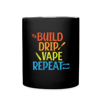 E-Cigarettes E-Shisha Smoking Vaping Liquid - Full Colour Mug - black - Front