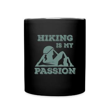Climbing Climbers Mountains Climbing Wall Kletterdad - Full Colour Mug - black - Front