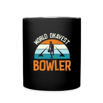 Bowling Bowling Ball Bowling Alley Strike - Full Colour Mug - black - Front