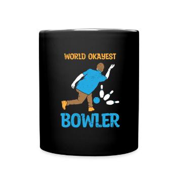 Bowling Bowling Ball Bowling Alley Strike - Full Colour Mug - black - Front