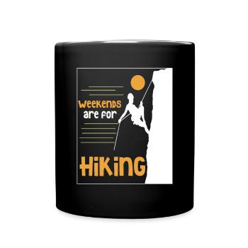 Climbing Climbers Mountains Climbing Wall Kletterdad - Full Colour Mug - black - Front