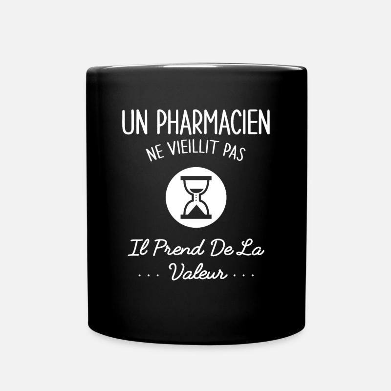 Un Pharmacien Ne Vieillit Pas Humour Idée Cadeau - Mug uni - noir