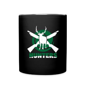 Hunter Hunting Hunting Game Hunting Shooting Rifle - Full Colour Mug - black - Front