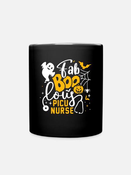 Pediatric Nurse Costume Halloween Picu Nurse - Mug uni - noir