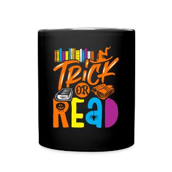 Bibliothekar T-Shirt Bibliothek Halloween Kostüm Trick - Tasse einfarbig - Schwarz - Vorne