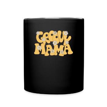 Groovy Mama Shirt 70s Outfits For Women Retro - Mug uni - noir - Devant