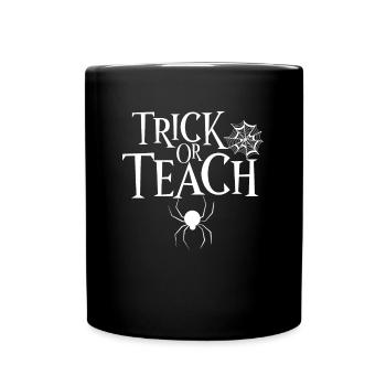 Women Teacher Halloween Costume Trick Or Teach - Mug uni - noir - Devant