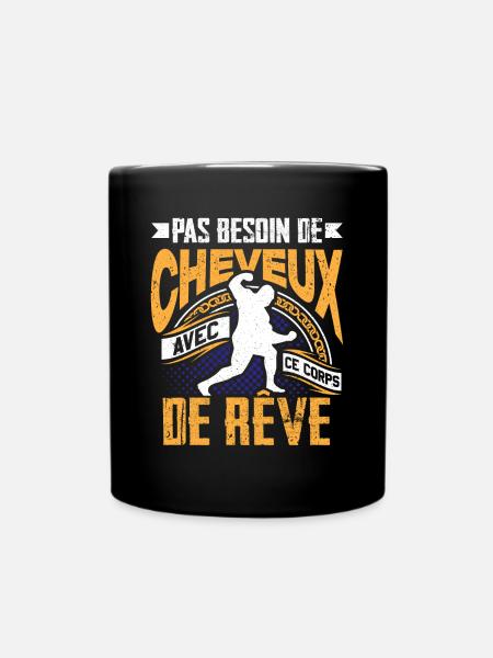 Pas Besoin De Cheveux Avec Ce Corps De Rêve Chauve - Mug uni - noir
