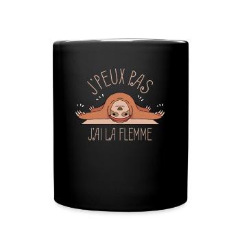 Gift Humor Lazy I Can Not I Have Laziness - Full Colour Mug - black - Front