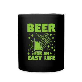 Beer Beer Drinker Party Pub Alcohol - Full Colour Mug - black - Front