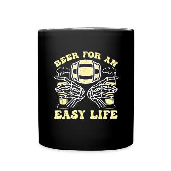 Beer Beer Drinker Party Pub Alcohol - Full Colour Mug - black - Front