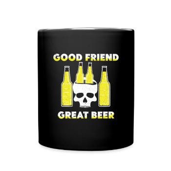 Beer Beer Drinker Party Pub Alcohol - Full Colour Mug - black - Front