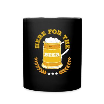Beer Beer Drinker Party Pub Alcohol - Full Colour Mug - black - Front