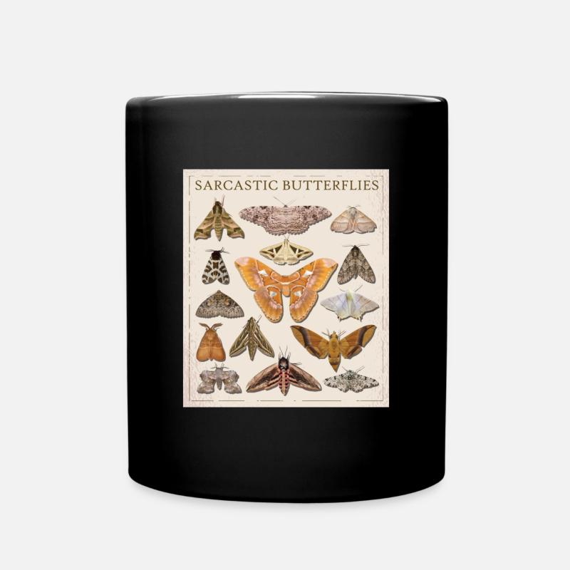 Katalog Der Sarkastischen Schmetterlingsmotte - Tasse einfarbig - Schwarz